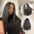 Luvme Too Easy Texture™ Wig 180% Density Yaki Straight Glueless Flexi-Fit Drawstring 3-In-1 Half Wig Human Hair
