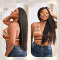 Luvme Too Easy Texture™ Wig 180% Density Yaki Straight Glueless Flexi-Fit Drawstring 3-In-1 Half Wig Human Hair