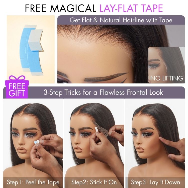 Tiktok Exclusive | PreMax 180% / 250% Density Water Wave Glueless Flexi-Fit Drawstring 13x4 Frontal Lace Fluffy Curly Wig Pre-Cut Lace