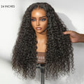 Exclusive Sale | PreMax 180% / 250% Density Water Wave Glueless Flexi-Fit Drawstring 13x4 Frontal Lace Fluffy Curly Wig Pre-Cut Lace