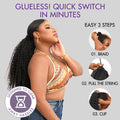 Luvme Too Easy Texture™ Kinky Curly Flexi-Fit Invisible Drawstring Clip-In Ponytail Extension Human Hair