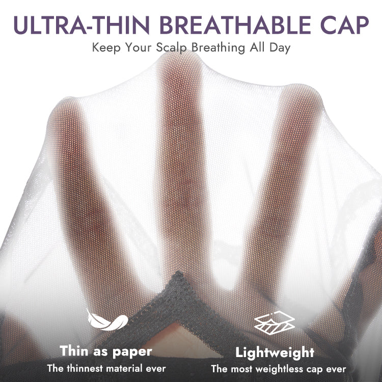 Luvme Too Easy Texture™ Wig 180% Density Yaki Straight Glueless Flexi-Fit Drawstring 3-In-1 Half Wig Human Hair