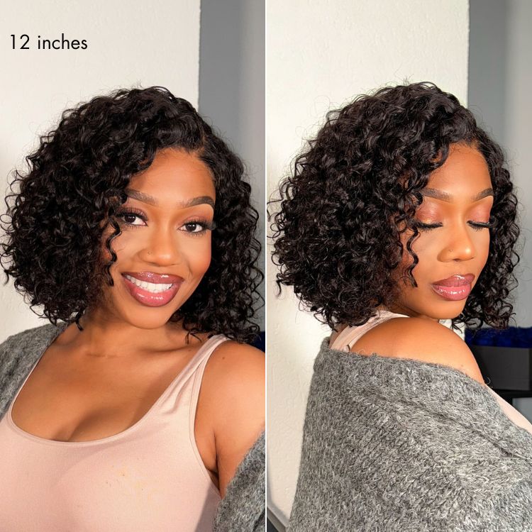 Luvme All-Day Comfort™ Wig Deep Wave Glueless Minimalist HD Lace Human Hair Curly Wig Pre-Cut Lace