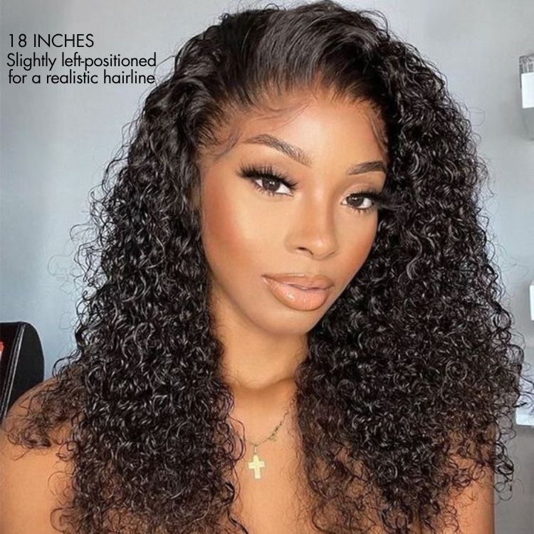 Water Wave Glueless 5x5 Closure Pre-Cut Lace Wet and Wavy Human Hair Wig Breathable Cap