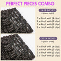 Luvme Too Easy Texture™ Messy Burmese Curly Invisible Edge Clip in Hair Extensions Human Hair 110g 6pcs with Free Gift