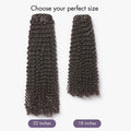 Luvme Too Easy Texture™ Kinky Curly Invisible Edge Clip in Hair Extensions Human Hair 110g 6pcs with Free Gift