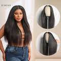 LUVME REMOVABLE SEW-IN™ Wig 180% Density  Kinky Curly / Yaki Straight Glueless V Part Flexi-Fit Drawstring Wig