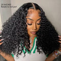 Wash & Wear™ Wet and Wavy 5x5 Closure Pre-Cut Lace Water Wave Wig Glueless Side Part Human Hair Wig