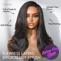 Weekly Special | Natural Look Yaki Texture Layered Bangs Bob Wig Glueless Minimalist HD Lace Human Hair Wig Pre-Cut Lace