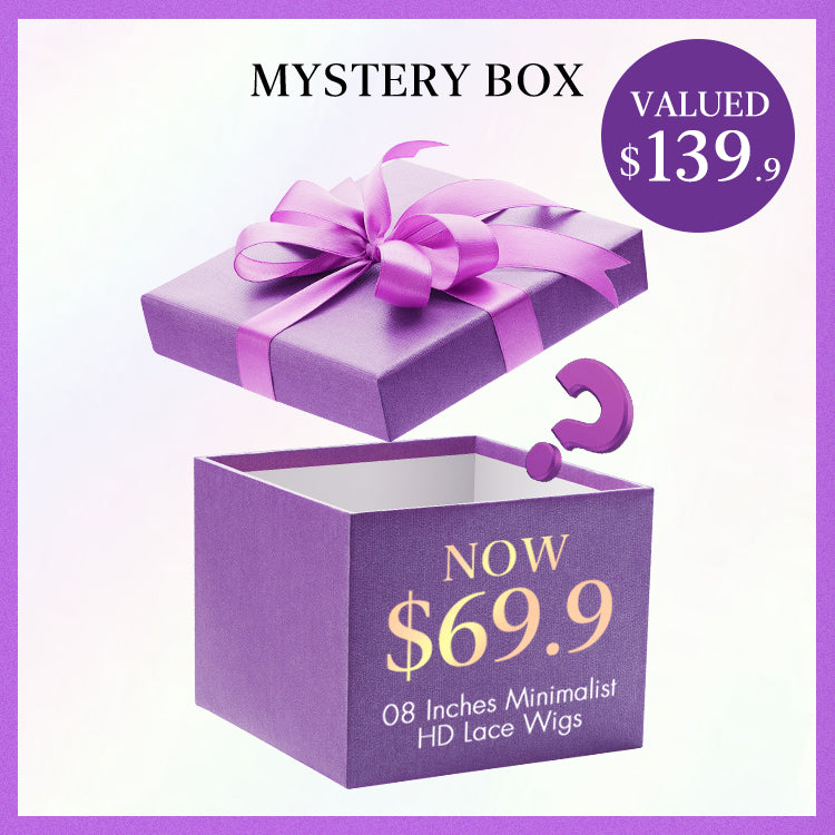 US Only | Mystery Box | VALUED $139.9 | 08 Inches Minimalist HD Lace Wigs - US Only