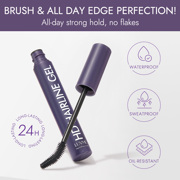 US Only | Hairline Styling Gel, All-Day Strong Hold for Baby Hairs, Edges & Flyaways