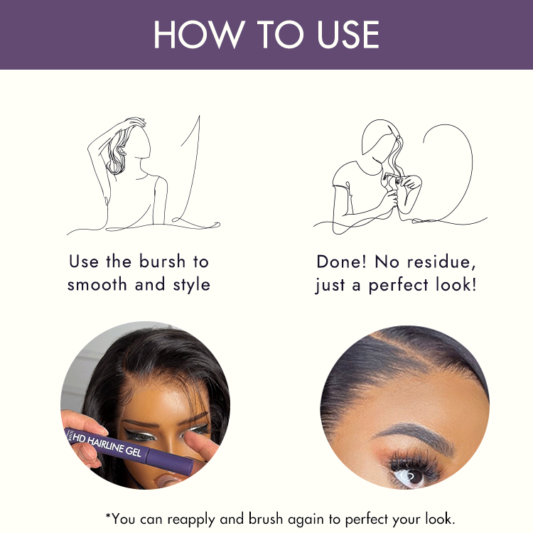 US Only | Hairline Styling Gel, All-Day Strong Hold for Baby Hairs, Edges & Flyaways