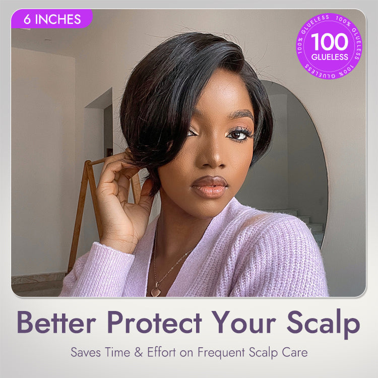 Affordable Pixie Cut Minimalist HD Lace Glueless Wig Pre-Cut Lace