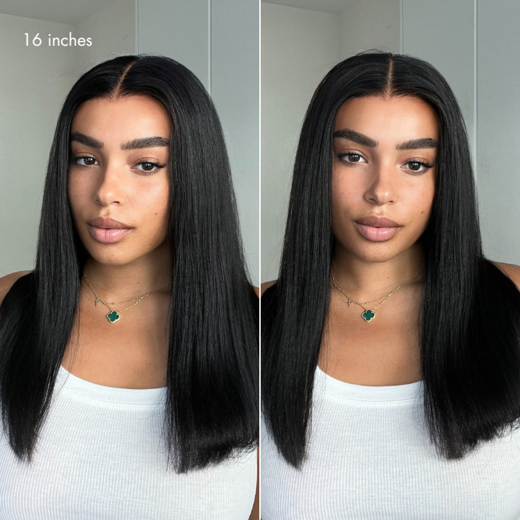 US Only - Luvme All-Day Comfort™ Wig 200% Density Bone Straight Glueless 7x6 Closure HD Lace Human Hair Wig Pre-Cut Lace