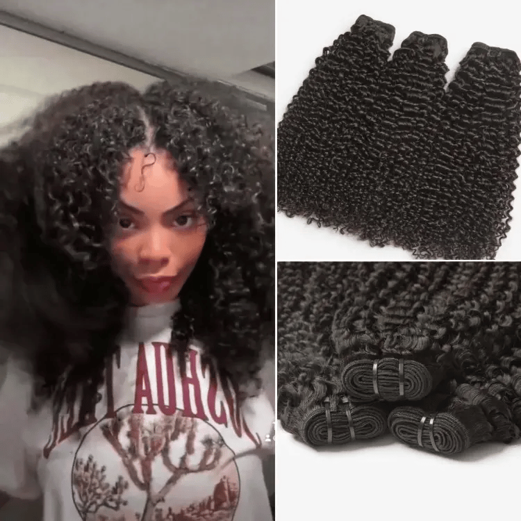Luvme Too Easy Texture™ Kinky Curly 100% Virgin Human Hair Bundles 1pc / 3pcs