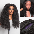 Luvme Too Easy Texture™ 180% Density Messy Burmese Curly Half Wig Glueless Flexi-Fit Drawstring Wig Beginner Friendly - US Only
