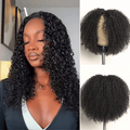 Luvme Too Easy Texture™ Wig 180% Density  Kinky Curly / Yaki Straight Glueless V Part Flexi-Fit Drawstring Wig
