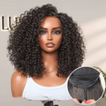 180% Density Face-Framing Trendy Curly Wig Glueless Ear-to-ear Wide T Lace Front Wig Human Hair Pre-Cut Lace