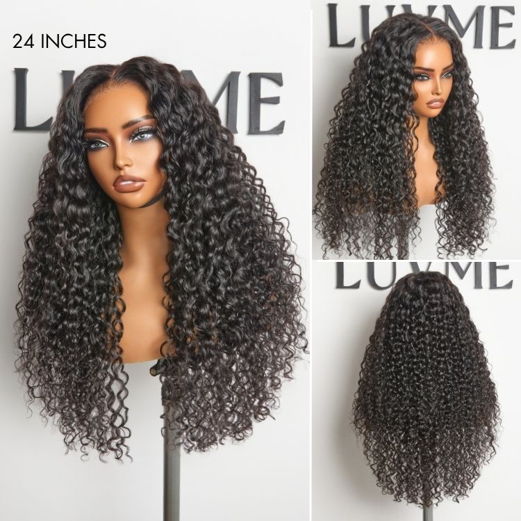 AiryFit™ Scalp Care Wigs | Effortless Water Wave Snugfit Glueless 5x5 Closure Pre-Cut Lace Curly Wig