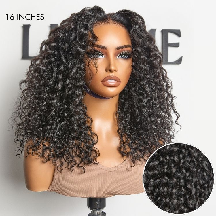AiryFit™ Scalp Care Wigs | Effortless Water Wave Snugfit Glueless 5x5 Closure Pre-Cut Lace Curly Wig