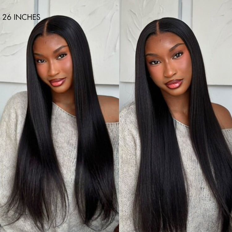 PreMax Wigs | HD Lace Super Natural Hairline Silky Straight Glueless 13x4 Frontal Lace Wig Human Hair Pre-Cut Lace