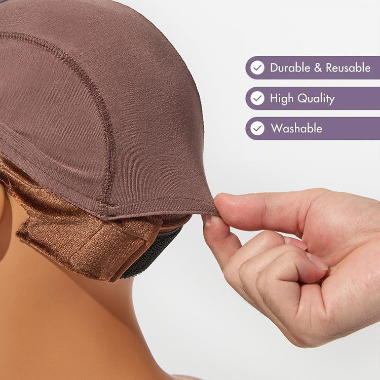 1pc Upgraded Natural Max Wig Cap 2.0 – Non-Slip Wig Gripper with Grip Band & Transparent Lace for Lace Front Wigs