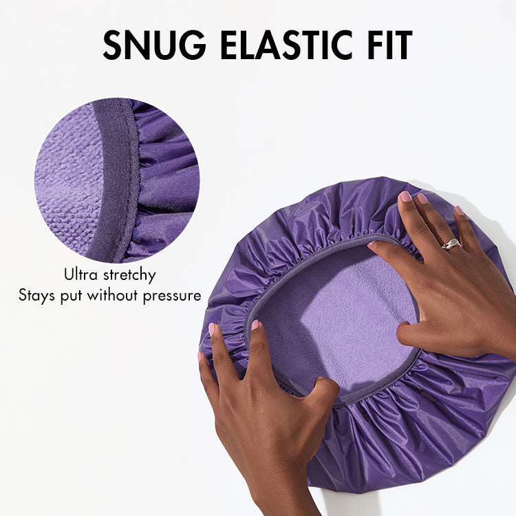 Dual-Layer Shower Cap 1pc, Perfect for All Hair Lengths, Breathable & Comfortable