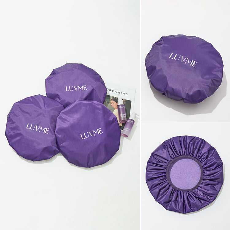 1pc Dual-Layer Shower Cap, Perfect for All Hair Lengths, Breathable & Comfortable