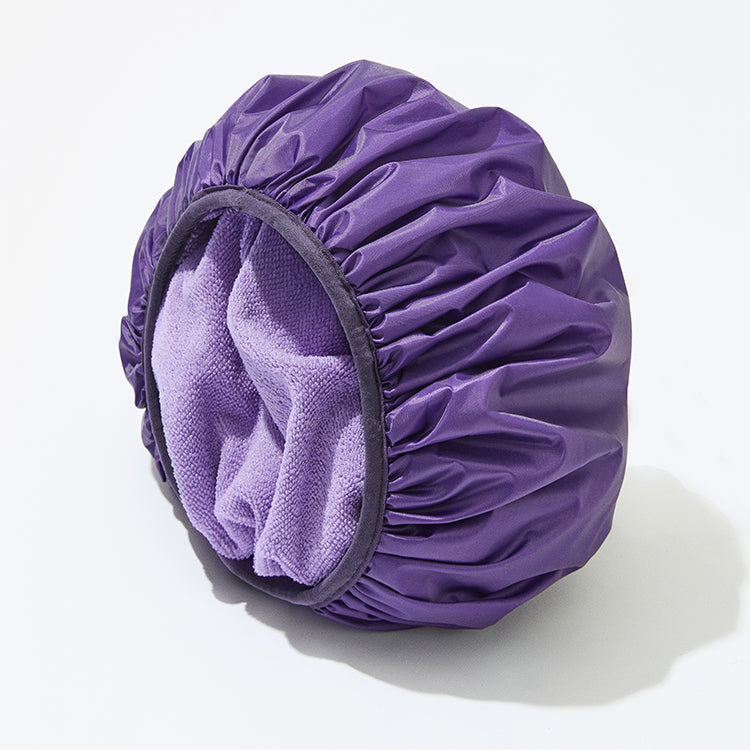 1pc Dual-Layer Shower Cap, Perfect for All Hair Lengths, Breathable & Comfortable