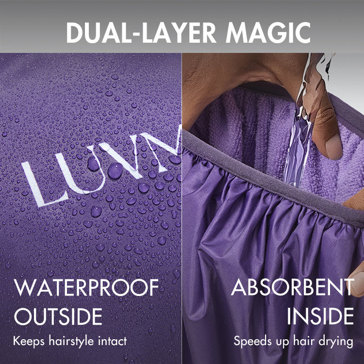 1pc Dual-Layer Shower Cap, Perfect for All Hair Lengths, Breathable & Comfortable