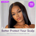 My GO-TO BOB™ - Glueless 5x5 Closure HD Lace Silky Straight Human Hair Wig