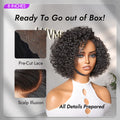 EasyGlam™ Trendy Short Cut Curly Minimalist HD Lace Glueless Side Part Wig 100% Human Hair Pre-Cut Lace
