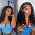 Exclusive Sale | PreMax 180% / 250% Density Water Wave Glueless Flexi-Fit Drawstring 13x4 Frontal Lace Fluffy Curly Wig Pre-Cut Lace