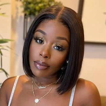 My GO-TO BOB™ - Glueless 5x5 Closure HD Lace Silky Straight Human Hair Wig