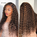 Luvme All-Day Comfort™ Wig PartingMax Brown Highlights Funmi Curly 7x6 Closure HD Lace Glueless Wig Pre Cut Lace