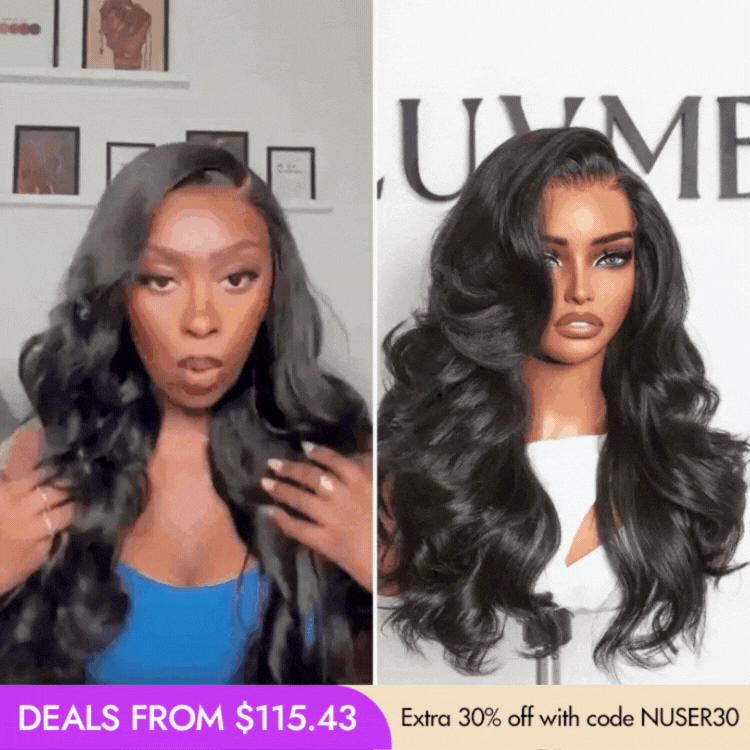 New Customers Only | Luvme All-Day Comfort™ Wig Layered Loose Body Wave Glueless 7x6 Closure HD Lace Human Hair Long Wig Pre-Cut Lace