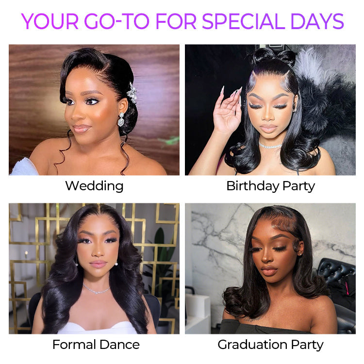 New Customers Only | NatureMAX™ 200% / 250% Density Loose Wave Glueless 13x6 HD Lace Front Wig Human Hair Pre-Cut Lace Flexi-Fit Drawstring Cap