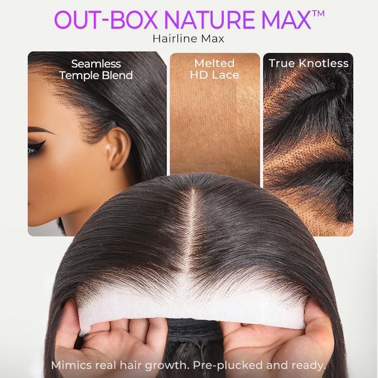 New Customers Only | NatureMAX™ 200% / 250% Density Loose Wave Glueless 13x6 HD Lace Front Wig Human Hair Pre-Cut Lace Flexi-Fit Drawstring Cap