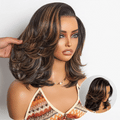 Effortlessly Chic Butterfly Cut Layered Wavy Glueless HD Minimalist Lace Short Wig