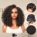 180% Density Face-Framing Trendy Curly Wig Glueless Ear-to-ear Wide T Lace Front Wig Human Hair Pre-Cut Lace