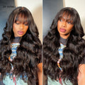 Luvme All-Day Comfort™ Wig 180% Density Loose Body Wave Glueless 7x6 Closure HD Lace Human Hair Wig with Bangs Pre-Cut Lace