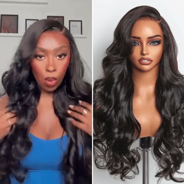 Luvme All-Day Comfort™ Wig 180% Density Butterfly Cut Layered Loose Body Wave Glueless 7x6 Closure HD Lace Human Hair Wig Pre-Cut Lace