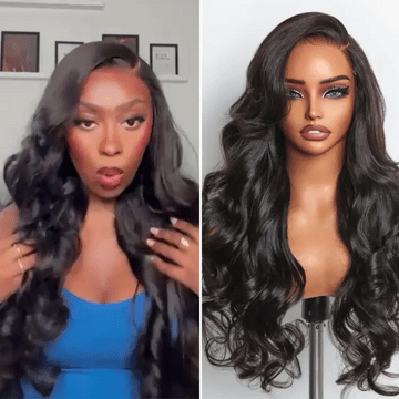 Luvme All-Day Comfort™ Wig 180% Density Butterfly Cut Layered Loose Body Wave Glueless 7x6 Closure HD Lace Human Hair Wig Pre-Cut Lace