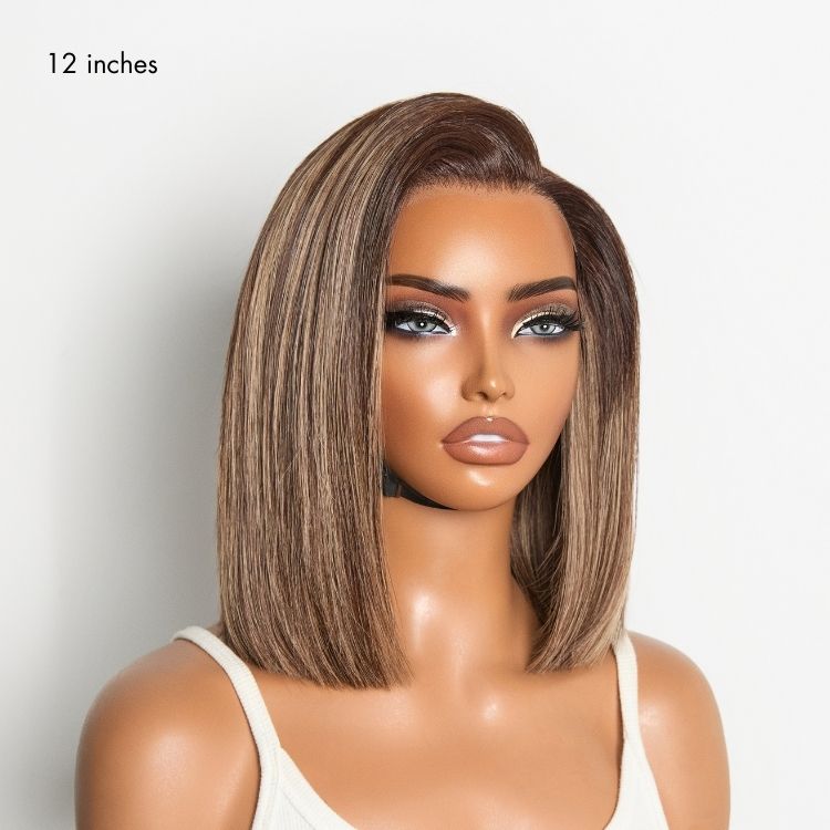 Weekly Special | Luvme All-Day Comfort™ Wig Blunt Cut Bob Glueless Minimalist HD Lace Short Human Hair Wig Pre-Cut Lace