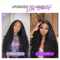 PreMax 250% Density Water Wave Glueless Flexi-Fit Drawstring 13x4 Frontal Lace Fluffy Curly High Density Wig Pre-Cut Lace