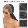PreMax 250% Density Water Wave Glueless Flexi-Fit Drawstring 13x4 Frontal Lace Fluffy Curly High Density Wig Pre-Cut Lace