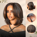 New Customers Only | Blonde Highlight / Brown Highlight Short Layered Bob Wig Glueless 5x5 Closure Pre-Cut Lace Wig