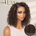 Wet and Wavy Brown Highlight Glueless 5x5 Closure Pre-Cut Lace Water Wave Wig