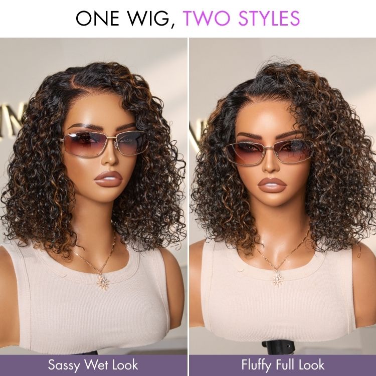 Special Deal | Wet and Wavy 5x5 Closure Pre-Cut Lace Water Wave Wig Glueless Side Part Human Hair Wig