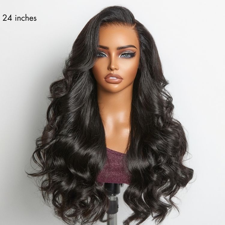 NatureMAX™ 250% Density Loose Wave Glueless 13x6 HD Lace Front High Density Long Wig Pre-Cut Lace Flexi-Fit Drawstring Cap